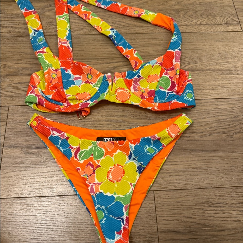 Beach Riot Bright Floral Bikini Set - Picture 3 of 5